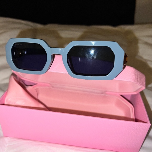 Swarovski Sunglasses Women New 50MM Geometric Sunglasses Made in Italy